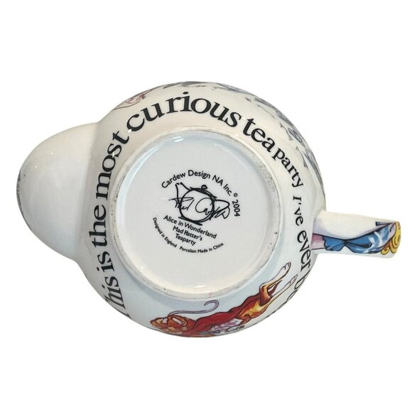 New Alice In Wonderland Cardew Design Ceramic Teapot + Salt & Pepper Shakers Set - Picture 10 of 15